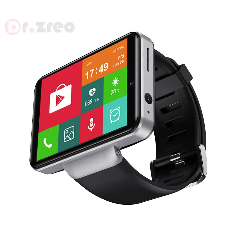 Dr. Zreo 4G Smart Horloge Mannen 3Gb 32Gb 8MP Camera 2080Mah 2.4 "Android 7.1 Horloge Telefoon wifi Gps Smartwatch 2021 DM100 DM101