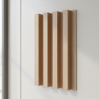 Panneaux décoratifs en bois de bambou WPC écologiques et imperméables de 160 mm, fournis par l'usine, pour les murs intérieurs, les salons, les écoles, les hôpitaux