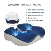 Jiyimei YM-C358 meilleur vendeur coussin de siège orthopédique mousse à mémoire confort sciatique Massage orthopédique coussin de siège ergonomique