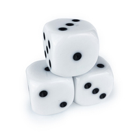Jeu de dés 6 points, dés magiques porte-bonheur, jeu de société, dés personnalisés, dés en résine acrylique