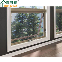 Lukliving, diseño novedoso, puertas y ventanas de aluminio, toldo de ventana pequeña, control manual, toldo certificado, ventana abierta