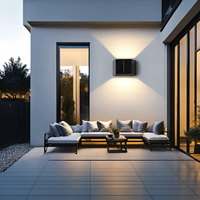 Lámpara de Pared Solar IP65 Impermeable con 3 Paneles Solares, Decoración para Exteriores, Jardín, Patio, Lámpara de Pared Exterior, Iluminación para Cercas