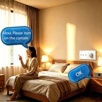 NOVSKI Interrupteur intelligent WiFi Tuya double 16A au design moderne et prise allemande pour la maison