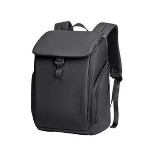 Minimalist Unisex Nylon Laptop Backpack With Hasp Closure Water Resistant 20-39L Capacity Shoulder Straps - Product Image 1