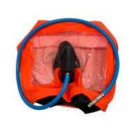 Ayon EN1146 Dispositif de Respiration d'Évacuation d'Urgence Orange, Capuche Respiratoire Ignifuge pour SCBA EEBD ELSA, Capuche de Sécurité