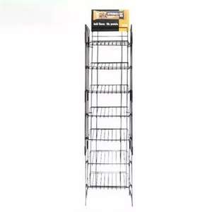 Estante de exhibición de supermercado de 4 vías de madera de acero de fácil montaje atractivo Revestimiento UV independiente Productos de venta al por menor de estilo clásico 40cm - Product Image 4