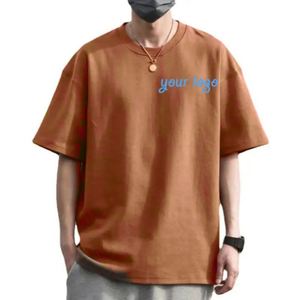 OEM Coton 250 Grammes Broderie Lourde Surdimensionné O-cou Sonnerie DTG Impression Détresse Vintage Lavage À L'acide T-shirt Hommes - Product Image 4