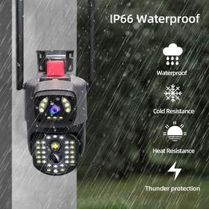 Cámara de Seguridad Inalámbrica IP Wifi PTZ con Detección de Movimiento por IA, Resistente al Agua, para Exteriores, con Doble Lente de 4MP y 8MP HD, Tarjeta SIM 4G, V380 Pro - Product Image 5