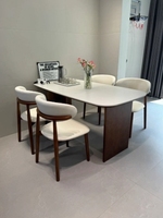 Luxe léger design scandinave moderne chaises de salle à manger en bois massif simple bûche café loisirs maison salle à manger dossier chaise sous