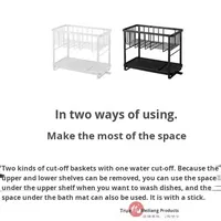 Égouttoir à vaisselle double couche mobile en métal pour plan de travail de cuisine, égouttoir à vaisselle à 2 voies pour évier, rangement pour baguettes/tasses