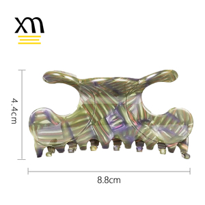 Barrettes à cheveux en forme de <span class=keywords><strong>crabe</strong></span> de la marque de luxe Xinmei avec logo, <span class=keywords><strong>pince</strong></span> à cheveux personnalisée en acétate, <span class=keywords><strong>pince</strong></span> à cheveux, <span class=keywords><strong>pince</strong></span> à cheveux, <span class=keywords><strong>pince</strong></span> à cheveux, pinza de pelo - Product Image 2