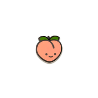 Épingles en émail dur en alliage de zinc plaqué or série de pêche juteuse de fruits attrayants personnalisés de dessin animé vêtements et sac fournissant des épingles en émail