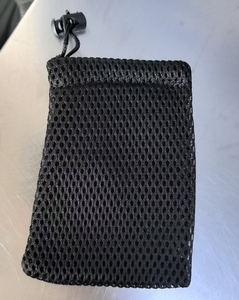 Sacchetti di borsa su misura all'ingrosso della maglia con il cordone, piccola borsa di stoffa, sacchetto di regalo della griglia di colore solido - Product Image 2