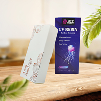 Boîte à rabat en papier recyclable haut de gamme avec impression CMJN pour l'emballage de kits de résine UV DIY et de kits de maintenance électronique
