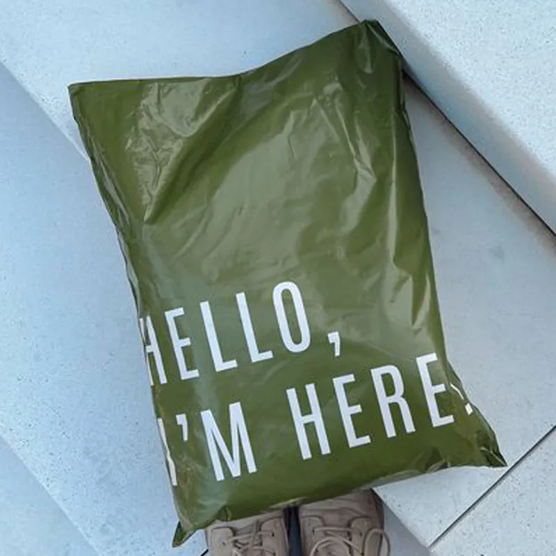 カスタム印刷された配送封筒クーリエバッグ衣類パックプラスチックポリメーラーエクスプレスメーリングバッグ