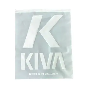 Xiahong Customs Prints Logo Black Self Sealing Slider Poly Mailer Clothing Packaging Plastic Frosted Zipper Bag