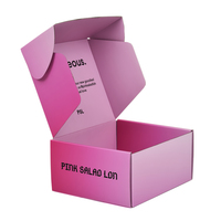 Boîtes d'expédition personnalisées rose bonbon pour emballage de bouteilles et cadeaux d'entreprise avec insert