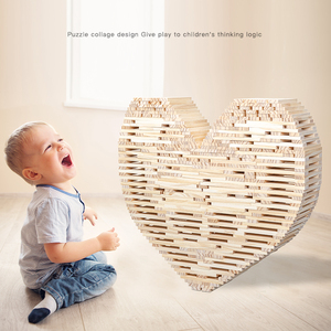 Baru mainan Montessori kayu kualitas tinggi warna-warni kayu DIY kayu Log warna mainan blok bangunan set konstruksi kayu - Product Image 4