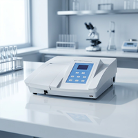 Spectrophotomètre UV-Vis 200-1000 nm à faisceau unique avec ajustement automatique de zéro, enregistrement des courbes standard, spectromètre pour tests environnementaux de l'eau