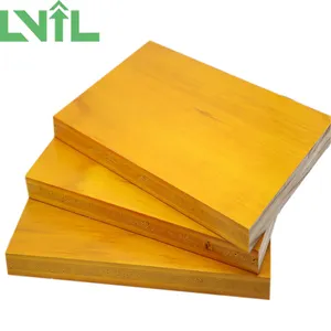 LVIL 27 мм желтая 3-слойная опалубочная фанера для бетона из трехслойной строительной фанеры