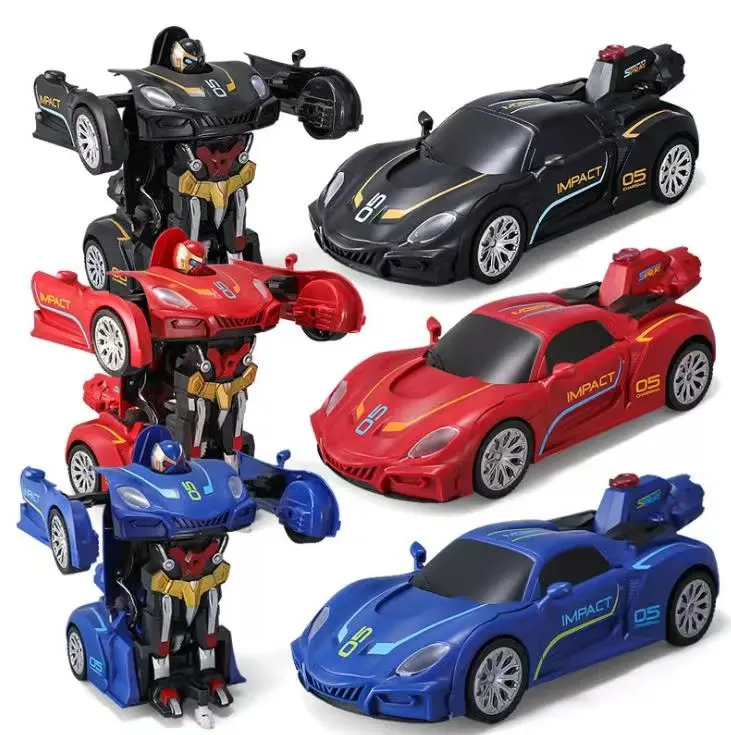New Arrival Dual Mode Deformation Robot Car Toy Remote Control Car Cool LED Lightweight Fighting Robot Gift