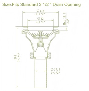Kit <span class=keywords><strong>Scarico</strong></span> Lavello Cucina 4 Pollici in Acciaio Inox 304 Finitura Spazzolata Ecologico Anticorrosione Facile Installazione - Product Image 5