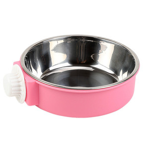 <span class=keywords><strong>Bowl</strong></span> para Animais de Estimação em Aço Inoxidável Anti-Impacto com Alimentação Automática, Design de Gaiola Suspensa, Fácil de Limpar, Atacado - Product Image 1
