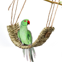 LUOYING GARDEN OUTDOOR COLLECTION Balançoire suspendue pour perroquet style naturel, accessoires pour oiseaux, pendentif artificiel pour cour