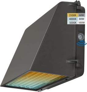ไฟติดผนัง LED แบบหรี่แสงได้ รุ่น Full Cutoff 100W/80W/60W และปรับอุณหภูมิสีได้ 3500K/4000K/5000K, 100-277V IP65 ได้รับมาตรฐาน ETL - Product Image 1