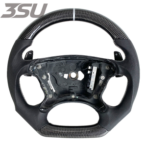 Volante Deportivo de Fibra de Carbono Personalizable para Mercedes-Benz Clase C/E/S 1993-2004, E220 E230 C200 VITO <span class=keywords><strong>CL</strong></span> W206 S350 S300 - Product Image 1