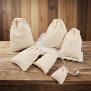 Pochette en mousseline de coton personnalisée, sac à cordon écologique, sachet à thé, sac à savon, rangement pour bijoux, personnalisable, recyclable, estampage à chaud, cadeau - Product Image 4
