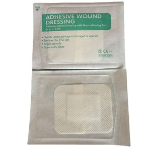 Pansement adhésif pour plaies 6cm x 7cm, tampon non adhérent, stérile, stérilisé au gaz EO, pansement médical à usage unique - Product Image 4
