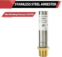 Amortisseur de choc d'eau de taille AA 1/2" NPT, 33-180 ° Suppresseur de chocs d'eau sans plomb F 250 PSI pour tuyaux, robinets, machines à laver