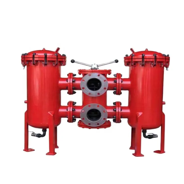 Continuous Filtration Parallel Duplex Basket Filter Strainer for Oil Gas Industries