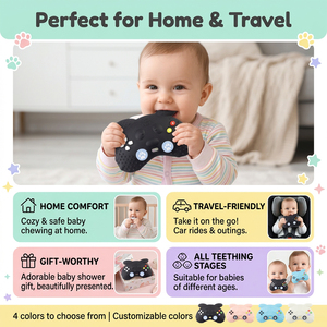 Massaggiagengive in silicone morbido per neonati, senza BPA, a forma di cane, giocattolo da masticare unisex per bambini dai 3 mesi in su - Product Image 3