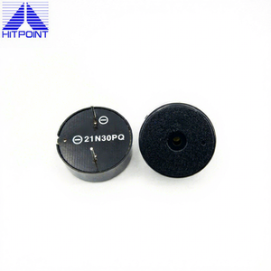 Nuevo Zumbador Piezoeléctrico Activo Miniatura HITPOINT 12Vdc 3000Hz Montaje PIN PK-21N30PQ - Product Image 1