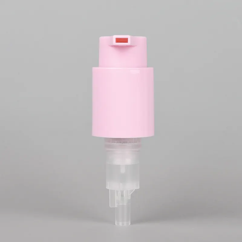 गुलाबी रंग के साथ 24/410 उपचार पंप क्लिप 0.8CC खुराक निकालने की मशीन पंप बाएँ सही पंप स्प्रेयर
