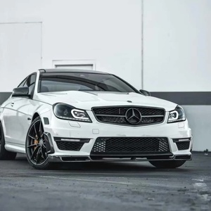 Lèvre avant en fibre de carbone Style V pour Mercedes Benz W204 C63 <span class=keywords><strong>2012</strong></span> + lèvre de pare-chocs avant personnalisée - Product Image 3