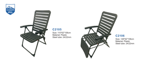 6-way réglable en gros de meubles de maison en plein air <span class=keywords><strong>jardin</strong></span> patio <span class=keywords><strong>chaise</strong></span> longue pliante en plastique <span class=keywords><strong>Relax</strong></span> - Product Image 2