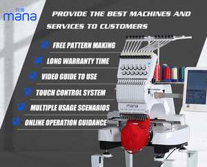 Nhà máy trực tiếp bán nhà sử dụng kỹ thuật số duy nhất đầu thêu máy 1200 RPM 20*36 tuyệt vời tối ưu động cơ tối ưu bán lẻ - Product Image 6