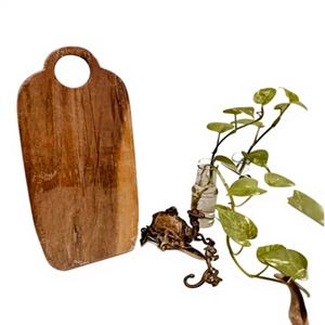 Planche à découper rectangulaire en bois de qualité supérieure, écologique, classique, grande taille 16*7*0.5 pouces, pour fruits, légumes, hacher/servir - Product Image 1