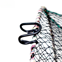 Nouveau filet de pêche robuste pour poissons et crevettes, cage de pêche à ressort 80*110cm en plastique HDPE/PE/PP, piège d'aquaculture pour homard en acier