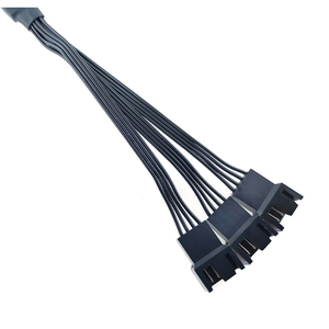 3Pin PWM Fan Bölücü Adaptör 1'den 4'e Özel Kablo, PC CPU Soğutma Fanı Uzatma HUB'ı için Kablo Grubu - Product Image 5