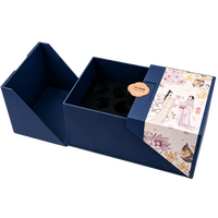 Boîte rigide personnalisée pour cadeau de fleurs éternelles, emballage de luxe pliable, impression quadricolore, pelliculage UV sélectif, gaufrage, boîte en carton