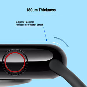 ฟิล์มกันรอยหน้าจอใสแบบกำหนดเองสำหรับ Apple Watch Series 42 มม. 46 มม. ฟิล์มสมาร์ทวอทช์โปร่งใสสูงด้านหน้า ซ่อมแซมตัวเองได้สำหรับนาฬิกา - Product Image 4