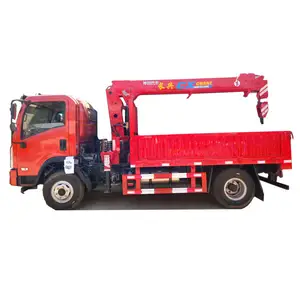 4*2 changxing 3.5ton faw grua trailer remote control pickup lift engine hoist truck mounted crane