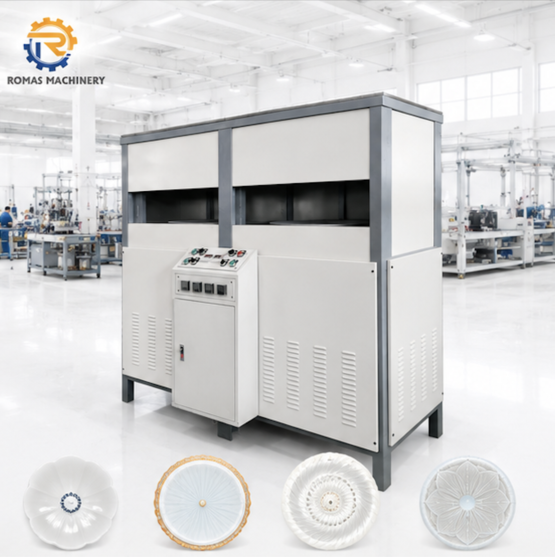 Semi-Auto Acrylic Lamp Shade Vacuum Thermoforming Machine for LED Ceiling Light Making Equipment High-Speed Sheet Processing