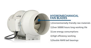 Ventilateur d'évacuation Sirocco Hon&Guan 5 pouces pour salle de pompage/salle de <span class=keywords><strong>peinture</strong></span> (moteur EC disponible) - Product Image 2