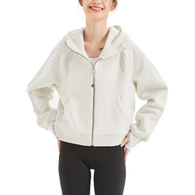 New Products High Quality Workout Yoga Top Gym Fitness Yoga Long Sleeve Top Sports Hoodie Woman
