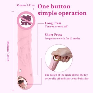 Jolly Space OEM realista Premium silicona adulto juguete consolador vibrador para el placer de las mujeres diseño Original masturbador - Product Image 6